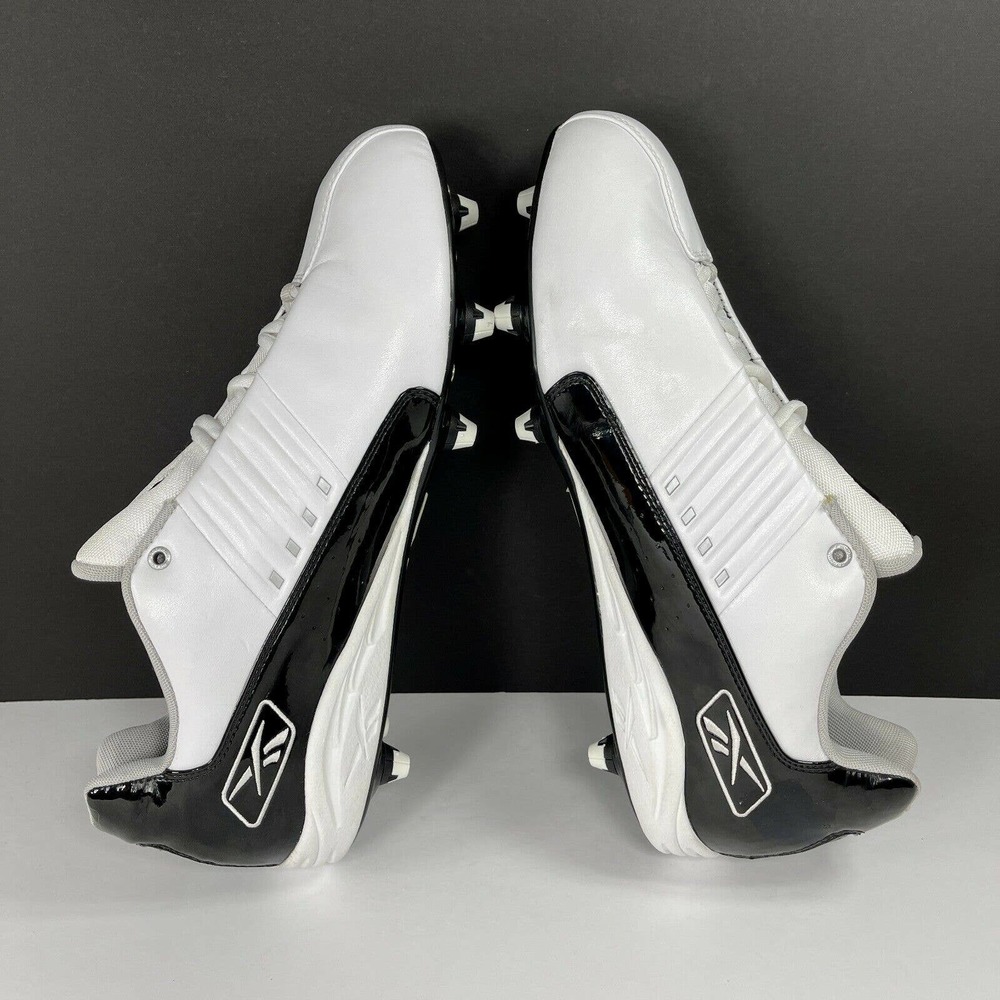 Reebok NFL Equipment Men's Size 13 Football Shoes Cleats White Leather - Picture 6 of 8